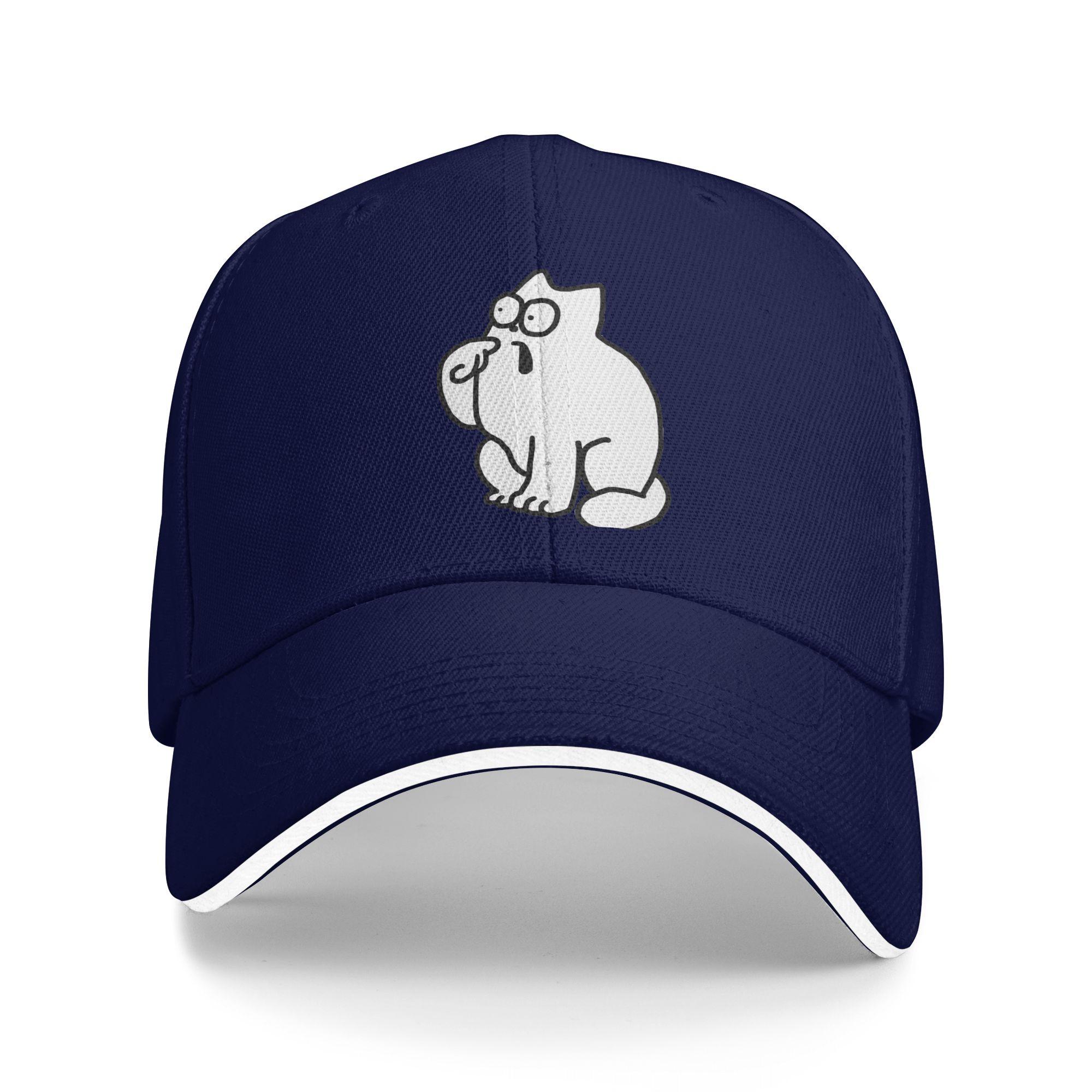

Simons Cat Casual Baseball Cap Summer Trucker Hat High Quality Outdoor Sports Hip Hop Hats Unisex Men Fashion Baseball Caps One Size темно-синього кольору