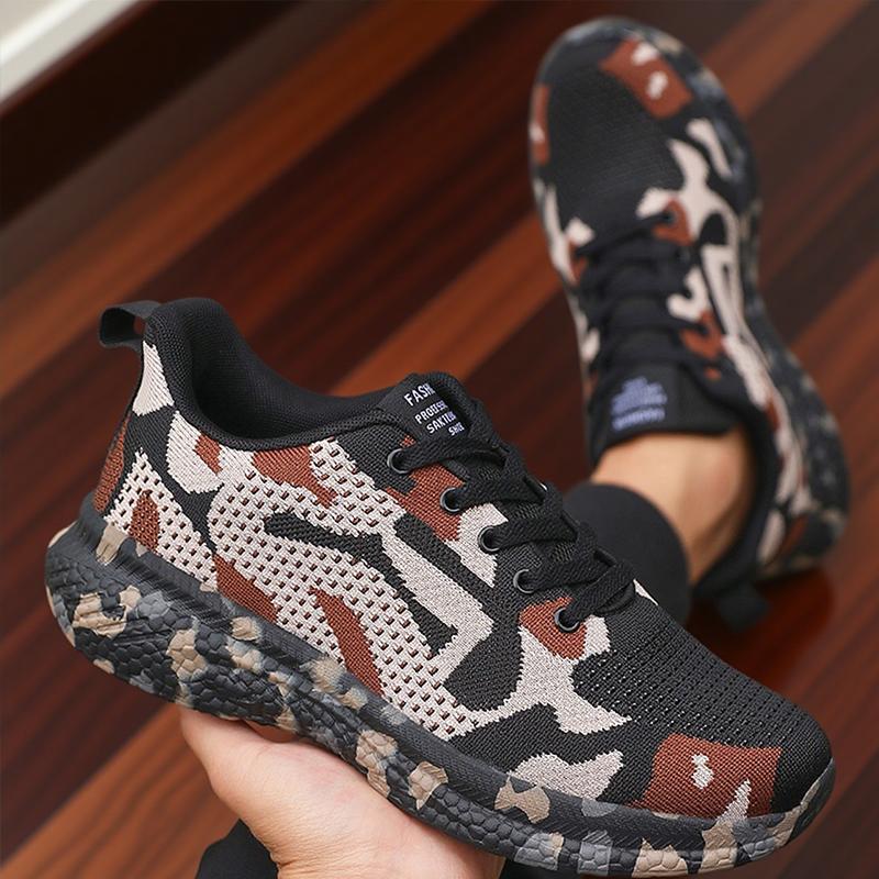 Men's Shoes Camouflage Sports Shoe Breathable Anti Slip Outdoor Hiking Shoes Green Summer 2025 Designer Shoes Train Elegant