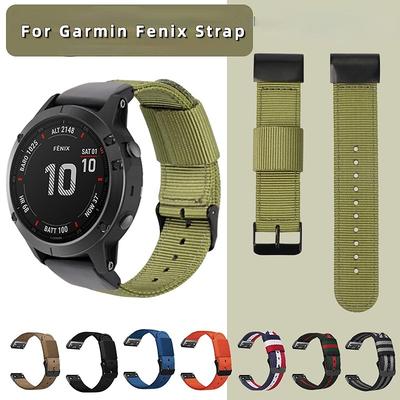 26 22 20MM Nylon Quick Release Watchband For Garmin Fenix 7X 7 6 6X Pro 5 5X/5XPlus 3 HR  Watch Canvas Strap Wrist Band Bracelet