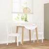 VidaXL Dining Chairs 2 Pcs White Solid Rubber Wood, Dining Chair, Chair, Living Room Chair, Dining Chairs, Chair 4102400