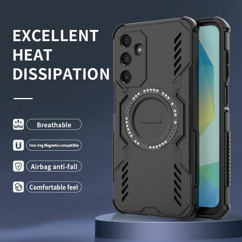 Deluxe Magsafe Magnetic Wireless Charging Case For Samsung Galaxy A16 Armoured Shockproof Military Case