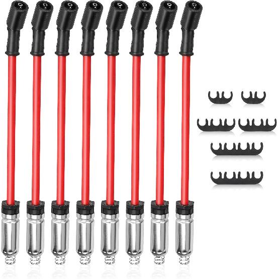 48322R 10.2MM High Performance Spark Plug Wires for Chevy Silverado Avalanche Tahoe Suburban/GMC Yukon Sierra/Cadillac Escalade/Hummer H2 Replaces#
