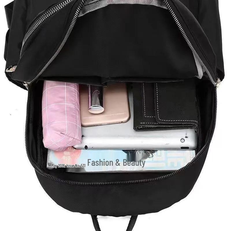 Trendiger Vielseitiger Rucksack im Koreanischen Stil für Damen: Großes Fassungsvermögen, Wasserdicht, Reise- & Wickeltasche