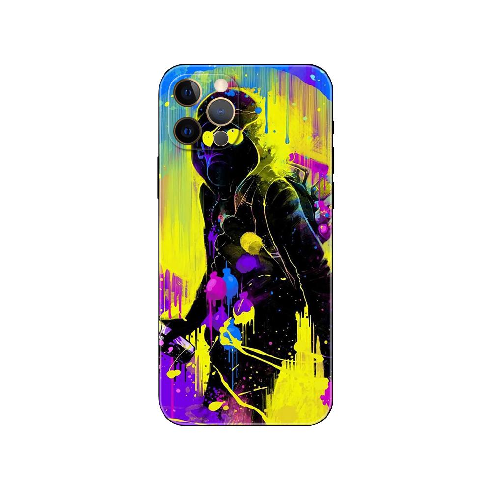 Custodia per telefono Cool Man Antigas mask per iphone 5 5s 2020se 6 6s 7 8 plus x 10 XR XS 11 12 13 mini pro MAX cover posteriore in tpu nero