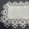 Lace Embroidery Table Cloth Beautiful Hollow Pattern Coffee Cup Mat White Dining-table Decoration