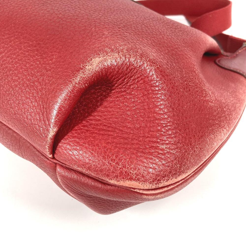 Hermes Vintage Rodeo Doe Bag Crossbody Pochette Shoulder Bag Leather Red