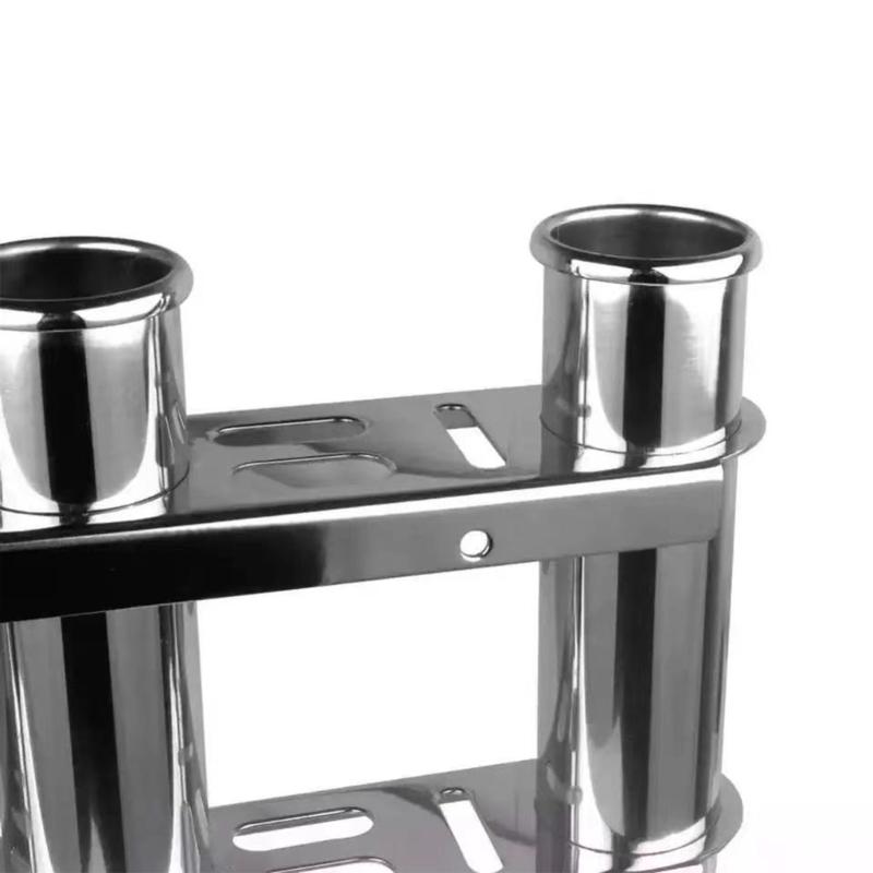 Robustní ocelový stojan na rybářské pruty Nastavitelný stojan na 3 pruty Pojme 3 pruty Rychlá instalace pro použití na lodi a v námořním prostředí