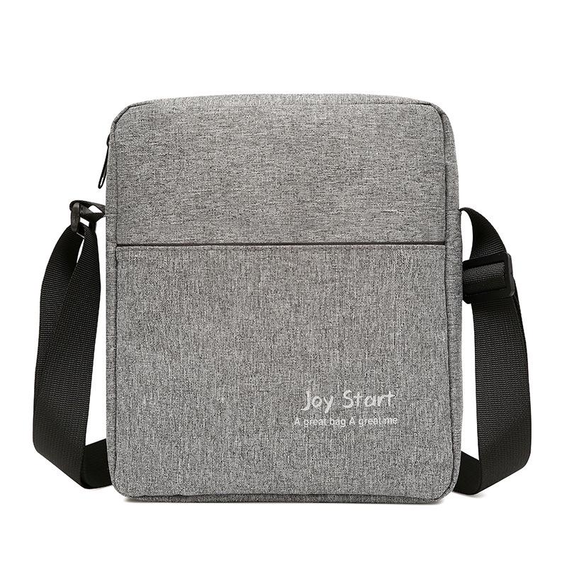

2025 winter new men s casual shoulder bag lightweight nylon anti-splashing messenger bag outdoor backpack сірий колір