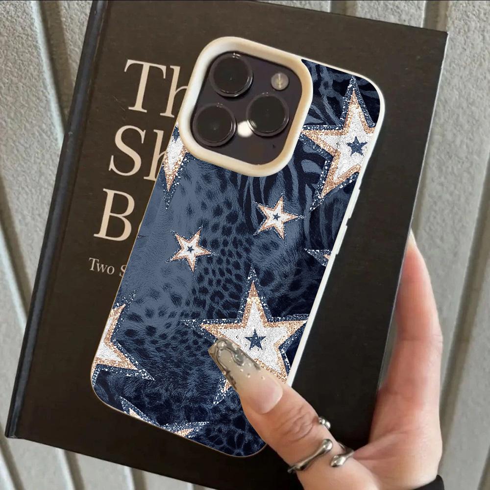 HOT Luxury Red Leopard Print Star Lichee Leather Pattern Phone Case For Redmi Note 14 13 12 11 10 9 8 Pro Plus 4G 5G Cover