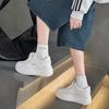 European Style Genuine Leather Thick-Soled White Sneakers - Summer 2025 Trend: Comfortable, Casual, Fashionable Sports Shoes