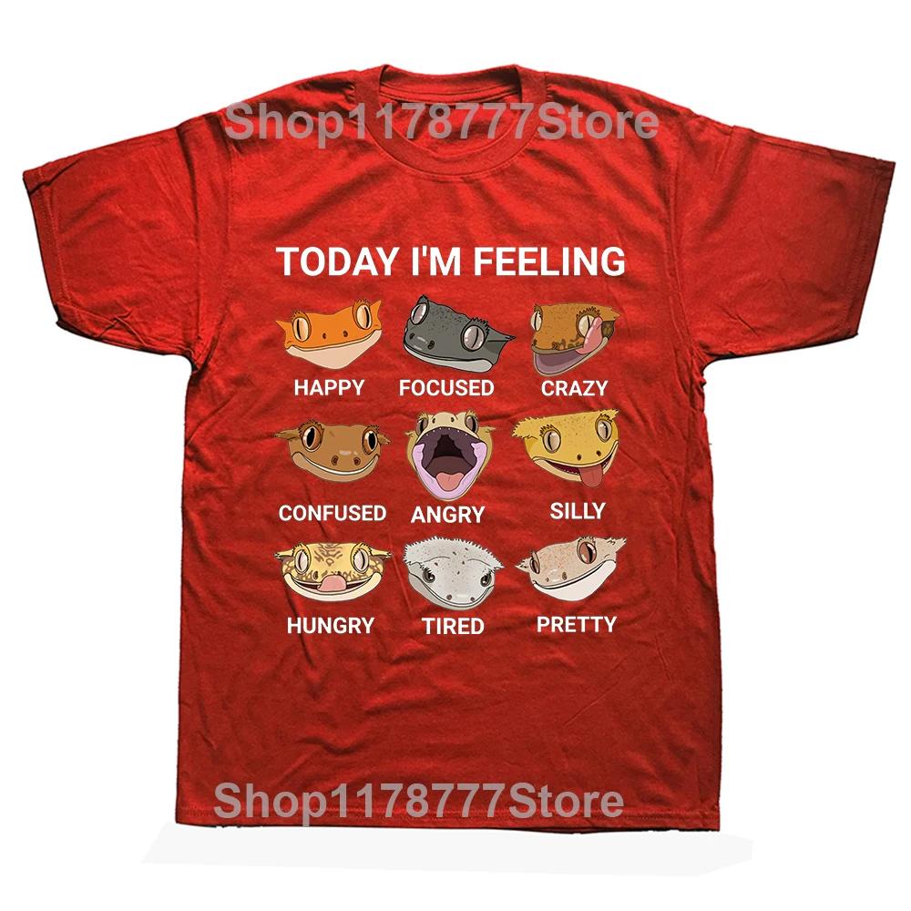 

Today Im Feeling Crested Gecko Lover Creative TShirt for Men Round Neck 100 Cotton T Shirt Hip Hop Gifts Streetwear S