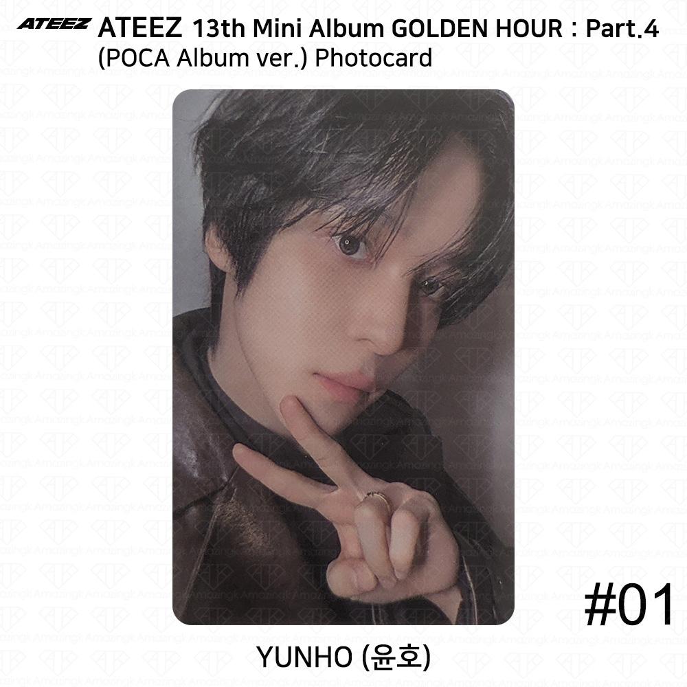 ATEEZ 13. Mini-Album Golden Hour Teil 4 POCA Album Version. Fotokarte