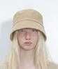 Eondeokeonteulolseutyudio Corduroy Short-Brimmed Bucket Hat Plain Bucket / Pigment Cd / D Beige