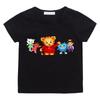 Daniel Tiger’s Neighborhood Children's T-shirts Cotton Cartoon Print Short Sleeve Funny Boys Cute Girls Tees Casual Tops Summer