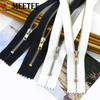 Meetee 10/20Pcs 3# Metal Zippers 10-30cm Close End Black White Zip for Bags Jeans Jacket Pocket Zips DIY Sewing Accessories
