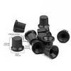 10Pcs Potentiometer Control Knob 6mm Knurled Shaft Hole Amplifier Knob Plastic Electric Guitar Knobs Easy to Install