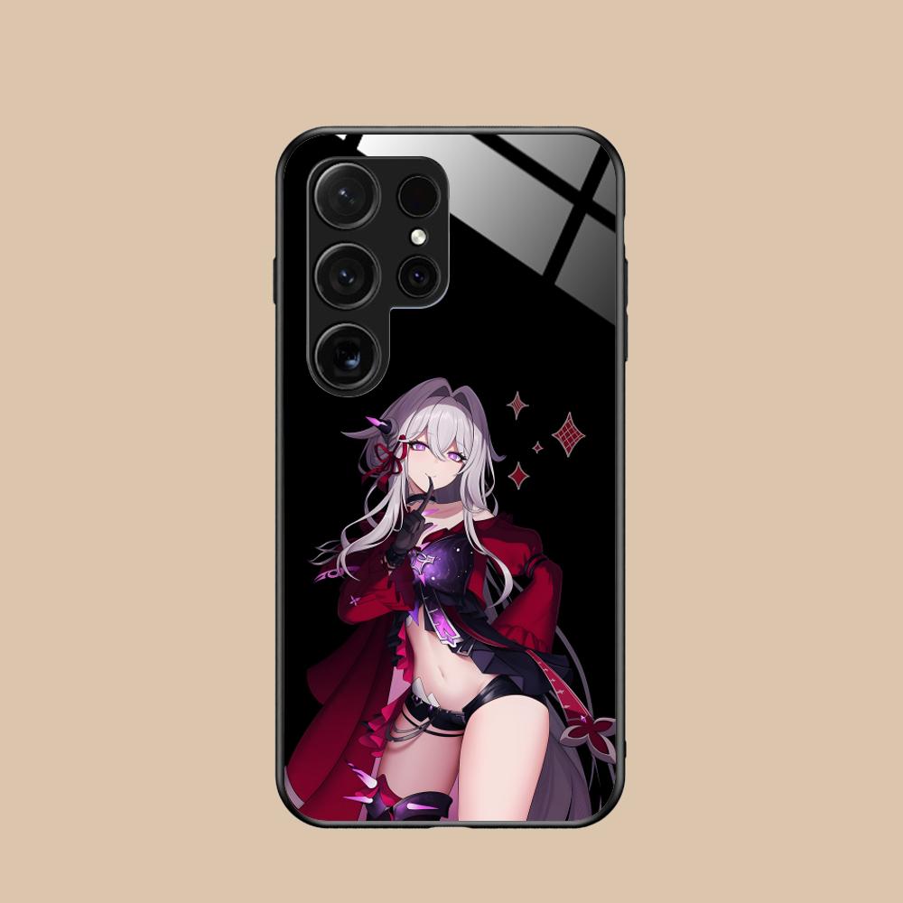 HSR Thelema Glass Mobile Phone Case for Samsung Galaxy S26 S25 S24 S23 S22 S21 S20 Note20 Plus FE Ultra Colorful Cover