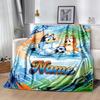 Winter Soccer Fun Customize Text Blanket Gift Personalized Blanket Durable Comfort Suitable for Picnics Couch Bed Seaside Four Seasons Universal