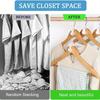 20/40pcs Hanger Connection Hook S-shaped Thickened Plastic Storage Space Saves Multi-layer Cabinet Hanger Color Mixing