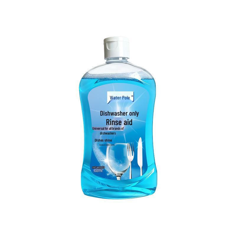 Ополаскиватель-моющее средство для посудомоечных машин: Улучшает сушку, Придает блеск посуде