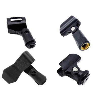 Microphone Clip for SLR Camera Hot Shoe with Adjustable Opening for Interviews and Microphone Pole Mounting