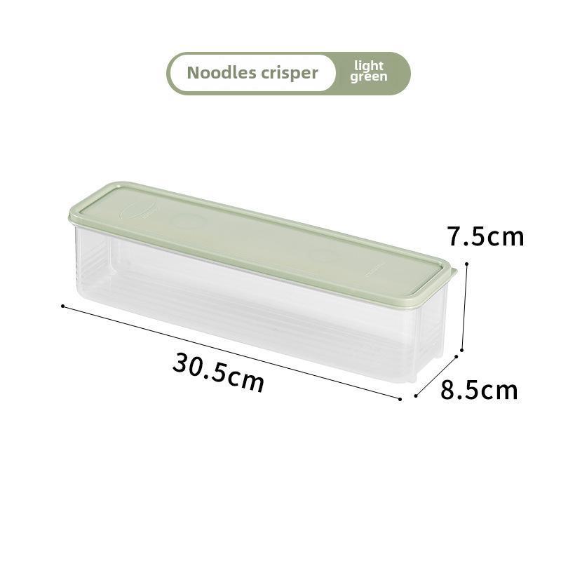 

Прямоугольный пластиковый контейнер для хранения лапши - герметичный контейнер для сохранения свежести для кухни и холодильника светло-зеленый