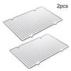 1/2pcs Cake Cooling Rack Stainless Steel BBQ Bread Drip Dry Rack Cooling Grid Baking Pan Household Baking Tool Single Layer TMZ