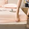 2024 Non-slip Solid Color Single Bed Fitted Sheet Dust Cover - Ins Style