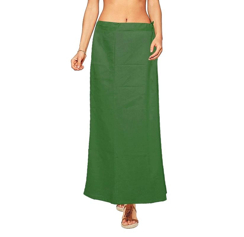 TreegoArt Fashion Fashion Women's Cotton Petticoat Saree Underskirt Sari Underwear Free Size Adjustable