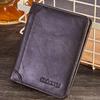 Men's Cow Leather Wallet Money Pockets Credit/ID Cards Holder Purse 2 Colors