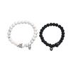 Fashion style pure hand-woven bracelet couple style personalized natural stone crown magnetic design bracelet