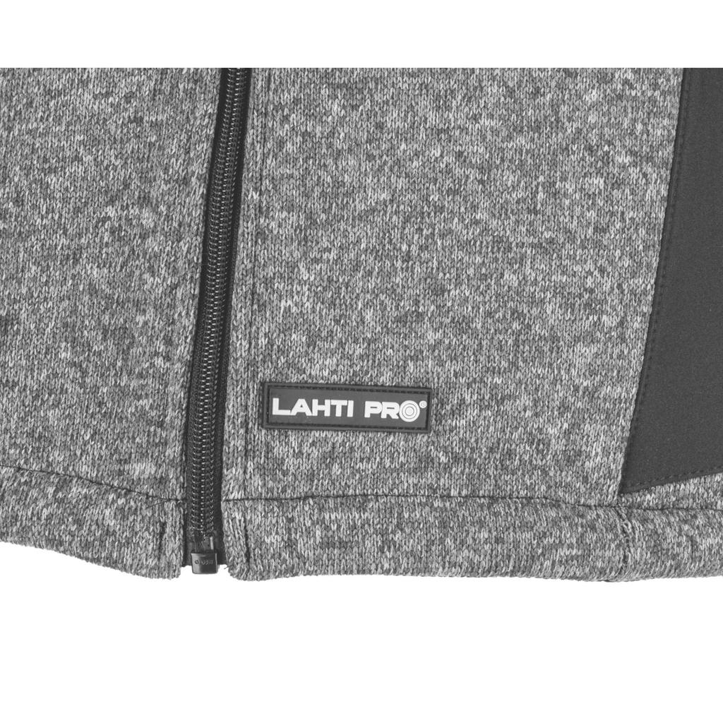 Soft Insert Sweater Jacket, Gray-Black, "3Xl", Ce, Lahti