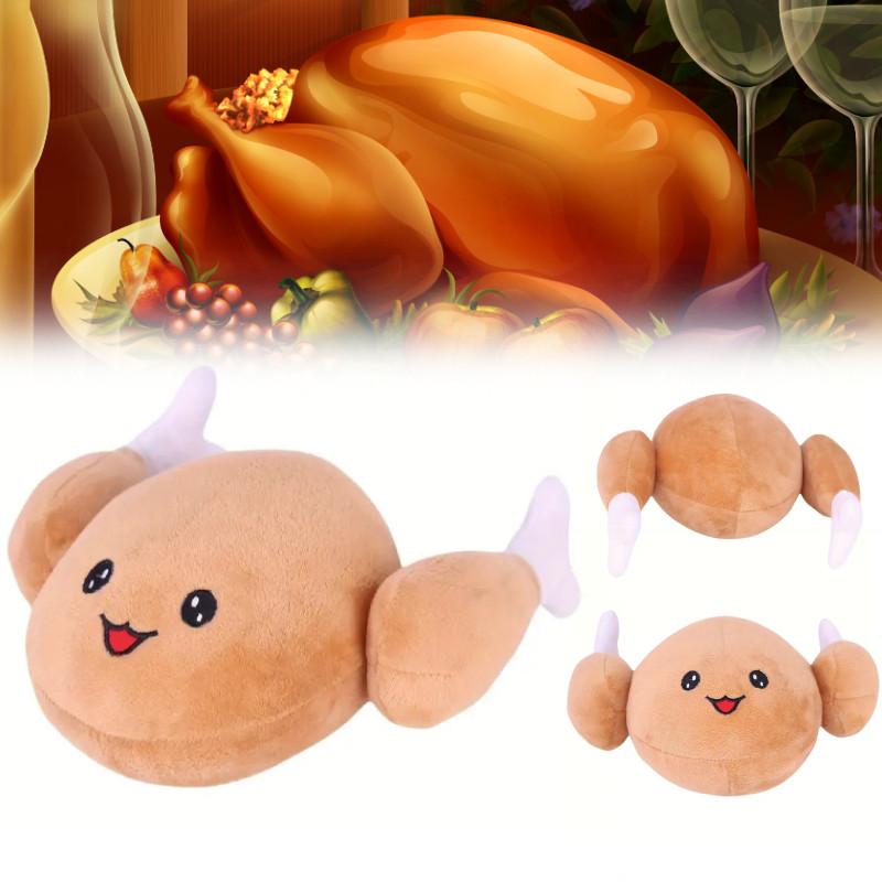 Turkey Day Thanksgiving Legs Plush Toys Stuffed Animal Cartoon Doll Decor Home