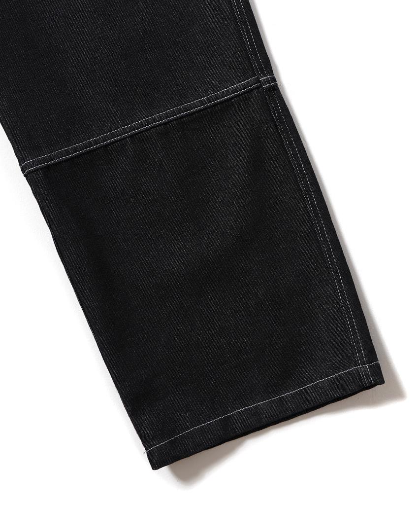 Gakkai Unions Wide Stitch Carpenter Denim Pants Black