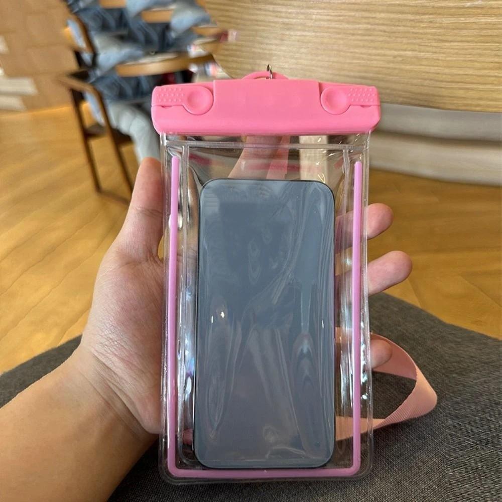

Mobile Phone Pouch Bag Waterproof Phone Case Transparent Mobile Phone Pouch Swimming розовый