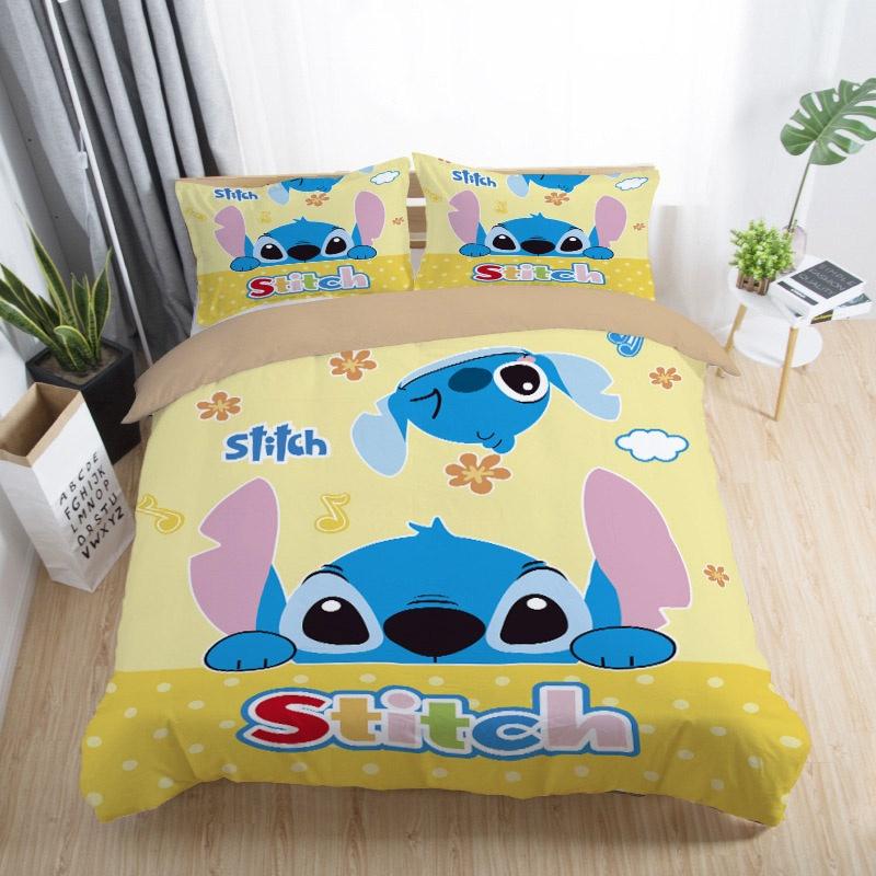 Premium Quality 3d Cartoon Stitch Anime Bedding Set For A Stylish Bedroom Upgrade