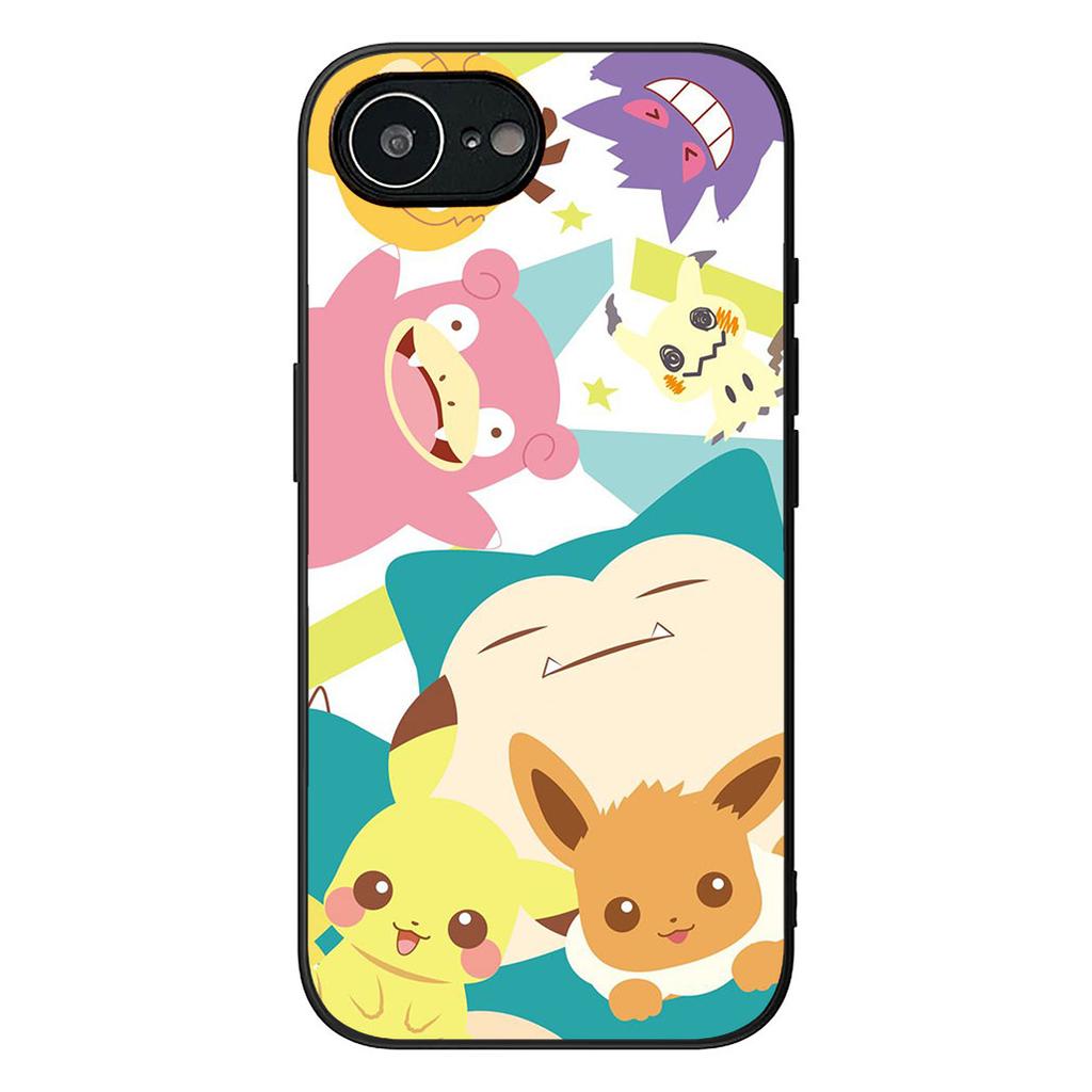 Eevees Gengars P-Pikachus Phone Case for Apple iPhone 12 13 Mini XS 11 Pro Max 7 8 Plus + XR 8+ X SE 2020 SE3 Protective Cover