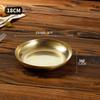 Hanlu Japanese Gold Stainless Steel Dinner Plate