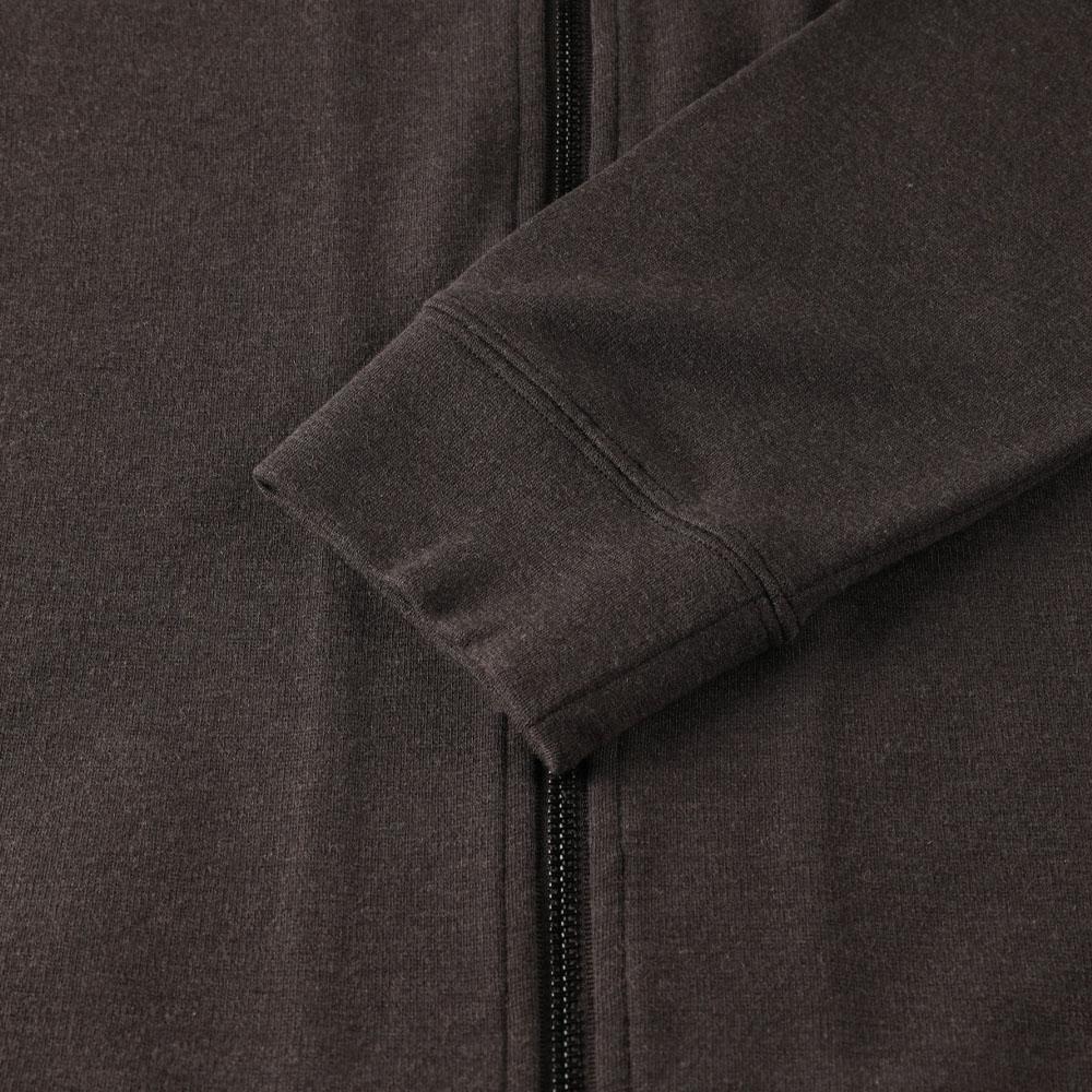 Panicale Wool-Spandex Jersey Zip-Up Hoodie [Brown]