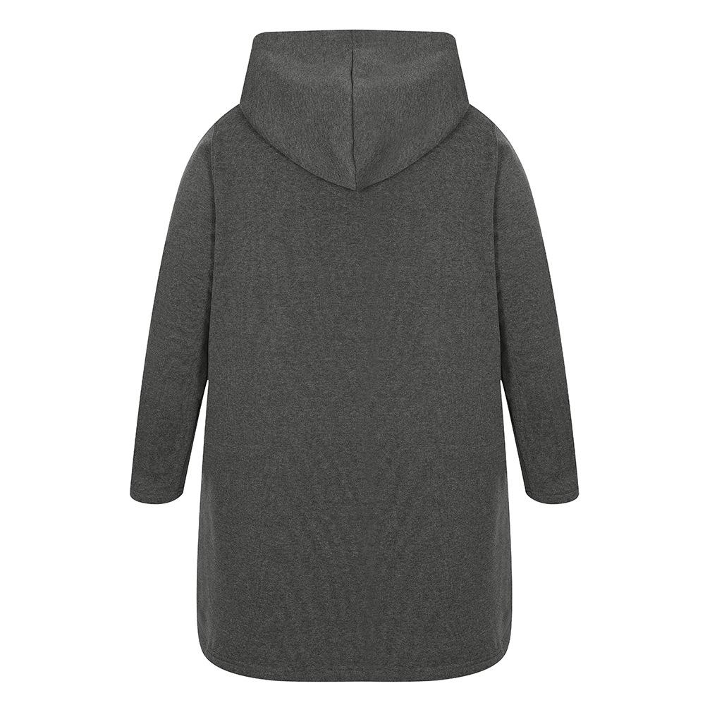 Long Sleeve Oversized Vintage Hoodies Casual Loose Women Spring Autumn Winter Sweatshirt Coat