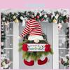 Christmas Up Wreath Light Christmas Decoration Christmas Wreath Faceless Old Man Christmas Hanging Door Hanging Holiday Ornamentwith Light String