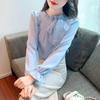 Camicia in Chiffon con Fiocco Nuova Moda Top Casual Chic per Donna
