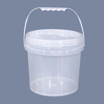 Ningzhao 5L Transparente Plastikeimer mit Griff (2er-Pack)