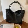 Women's Minimalist Tote Bag Large Capacity Shoulder Bag Ladies Solid Color Bag for Work