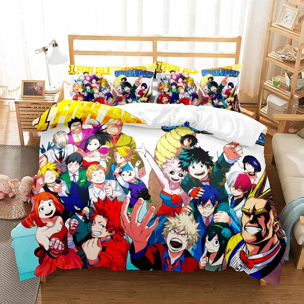 My Academy Bedding Set without sheet UK Single Double King US Twin Full Queen Size Anime Bed Linen Set