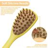 1 Piece Pet Bath Brush, Soft Silicone Material, Pet Shampoo, Massage, Long Handle Cleaning Brush, Dry And Wet, For Cats And Dogs