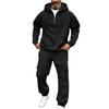 Men's Color Utility Sweatshirt Set - Casual Athletic Sports Track Suit for Daily Wear
