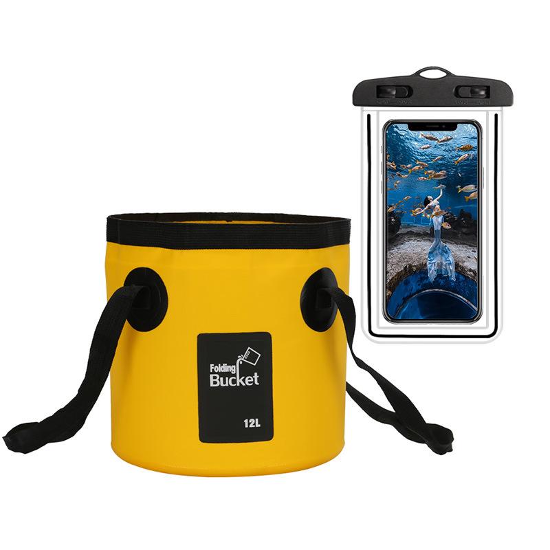 Portable Folding Waterproof Travel Fishing Bucket Bag