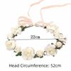 Handmade Flower Crown Braided Wreath Simulated Flower Flower Headbands Elegant Design Sweet Wind Flowers Floral Garland Outdoor