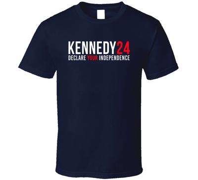 Kennedy 24 Declare Your Independence Robert F. Kennedy Supporter T Shirt Mens Womens Tees Top